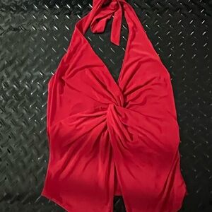 Windsor Scarlet Halter Top